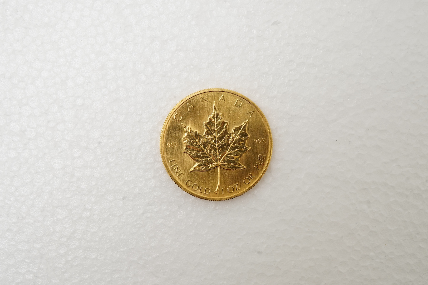 An Elizabeth II gold Canadian 50 dollar coin, 1982